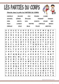 the words in french are used to spell out what is going on this word search