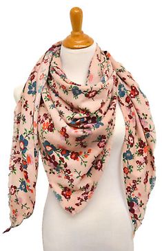 Top Rated INC International Concepts womens Floral-Print Triangle Scarf Blush, Women's Scarves Wraps Pink Floral Print Shawl Scarf, Floral Print Shawl Scarf One Size, One Size Floral Print Shawl Scarf, Casual Floral Print Scarves For Spring, Casual Spring Shawl, Pink Shawl Scarves For Spring, Pink Shawl Scarf For Spring, Bohemian Printed Scarves For Spring, Pink Floral Print Feminine Scarves