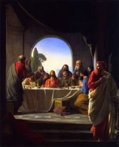 the last supper is depicted in this painting