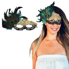 PRICES MAY VARY. Elegant Design: These masquerade masks are a must-have accessory for any formal event or party, adding a touch of sophistication and mystery to your outfit. The intricate lace pattern and beautiful colors make them a show-stopping accessory that is sure to turn heads and make you feel like a true queen Comfortable Fit: We know that comfort is just as important as style, which is why these masks are made from lightweight and breathable materials that feel great against your skin. You won't have to worry about any discomfort or irritation while wearing them, allowing you to dance the night away with confidence and ease Wide Range of Colors and Styles: We offer these masks in a wide range of colors and styles to suit any taste or occasion. In addition to classic colors like B Novelty Cosplay Eye Mask, Fantasy Eye Mask For Costume Masquerade, Fantasy Eye Mask For Masquerade Costume, Gold Masquerade Mask For Carnival Cosplay, Adjustable Masquerade Mask For Halloween, Gothic Costume Hats For Masquerade And Carnival, Gothic Costume Hats And Headpieces For Masquerade Carnival, Themed Costume Accessories Mask For Themed Events, Fantasy Style Masquerade Mask For Mardi Gras