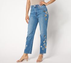 Anchor into the look of the season! With a classic straight-leg silhouette and sandal-approved ankle length, these Driftwood jeans are your grab-and-go garb for summery weekday jaunts to sun-soaked weekend haunts. The embroidered design is the fresh update your denim rotation needs! From Driftwood. Trendy Straight Leg Cropped Jeans For Summer, Driftwood Jeans, Ankle Jeans, Embroidered Design, Royce, Ankle Length, Women's Pants, Pant Jumpsuit, Straight Leg