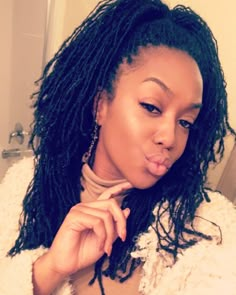 Long Loc Hairstyles, Natural Hair Styles Protective, Nubian Braids, Mirco Locs, Natural Hair Protective Styles, Dreadlock Ideas, Hair Protective Styles, Locs Natural Hair, Big Braid