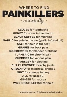 Healing Herbs Medicine Natural Remedies, Foods To Eat While Sick, Medicinal Foods, Holistic Nutrition Recipes, Natural Pain Killers, Holistic Health Nutrition, For The Plot