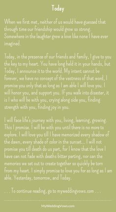 a letter to someone on their wedding day