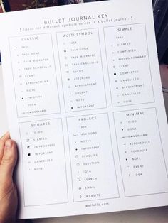 Bullet Journal Key Symbols, Key Bullet Journal, Bullet Journal Key Page, Types Of Bullet Journals, Journal Key, Minimalist Bullet Journal, Bullet Journal Minimalist, Bullet Journal Page, Bullet Journal 2020