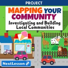 the cover of project mapping your community investigating and building local communities, with an image of