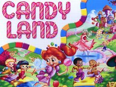 the game candy land is shown in this image