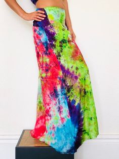 Palazzo Trousers extra wide leg TIE DYE flares Hippy hippie | Etsy Summer Rayon Maxi Skirt, Bohemian Rayon Bottoms For Summer, Bohemian Style Rayon Bottoms For Summer, Hippie Multicolor Bottoms For Beach Season, Summer Wide Leg Rayon Maxi Skirt, Bohemian Rayon Harem Pants For Summer, Summer Wide Leg Maxi Skirt In Rayon, Multicolor Harem Pants For Spring Vacation, Bohemian Maxi Length Rayon Bottoms