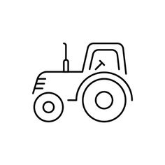 a line drawing of a tractor