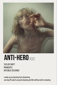 Anti-hero Taylor swift midnights album Anti Hero Polaroid Poster, Anti Hero Poster Taylor Swift, Anti Hero Poster, Room Decor Taylor Swift, Collage Wall Aesthetic, Every Taylor Swift Song, Taylor Swift Polaroid Poster, Taylor Swift Wallpaper Lyrics