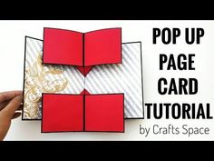 someone is making an origami pop up card