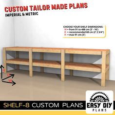 the shelf 8 custom plans are available for purchase