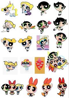 Powerpuff Girls Stickers Printable, Powerpuff Girls Stickers, Book Nail Art, Disney Characters Christmas, Matching Friend Tattoos, Diy Nails Stickers, Nail Decals Diy, Sticker Design Inspiration