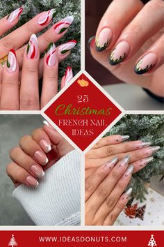 Christmas is the most important holiday of the year, and it's also the perfect time to show off your personal style. You may have chosen your dinner party outfit and done your hair, now it's time to lock in your creativity and energy on your nails! French Nail Ideas, Dinner Party Outfits, French Nail, Acrylic Nails Coffin, Holiday Nails, Christmas Is, Trendy Nails