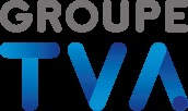 the groupe tv logo is shown in grey and blue letters on a white background