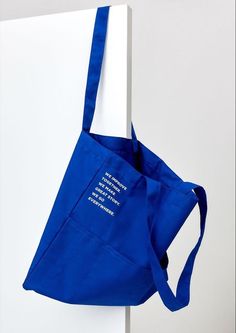 Brand Kit, Blue Canvas, Packaging Design Inspiration, 가을 패션, Merchandise Design, Blue Aesthetic, Diy Bag, Tote Bag Design