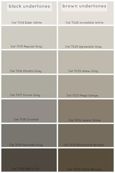 the gray paint color guide for interior walls and floors is shown in this screenshot