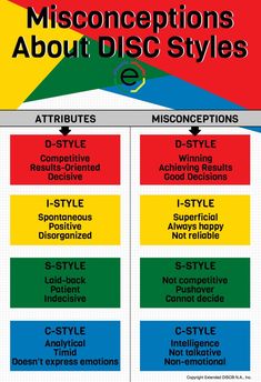 the misconcections about disc styles infographicly displayed on a poster