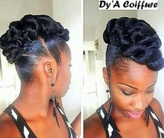 Side Mohawk, Black Updo Hairstyles, Updo Hairstyles For Black Women, Black Updo, Braids Updo, Pony Tails