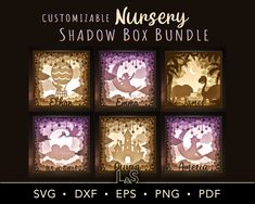 the shadow box bundle includes six different silhouettes