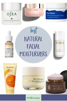 These natural & organic moisturizers help to hydrate and soften dry skin using safe, non-toxic ingredients. Find natural moisturizers for day or nighttime use, plus moisturizers with sun protection. via @MindfulMomma Non Comedogenic Moisturizer, Natural Moisturizer For Face, Natural Facial Moisturizer, Organic Face Moisturizer, Travel Skincare, Dry Skin On Face, Oil Based Cleanser, Natural Facial