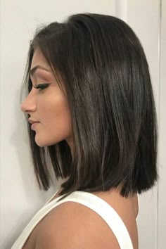 Brown Bob Hairstyles, Brown Bob, Shoulder Hair, Haircut Styles, Lob Haircut, Short Straight Hair