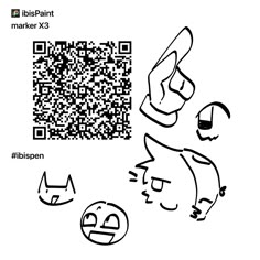 the qr code is being used to make an avatar for this character's face