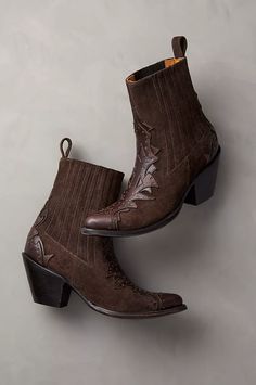 click to expand Ankle Western Boots, Shoe Aesthetic, Chelsea Boots Men Outfit, Cowboy Ankle Boots, Studded Ankle Boots, Stylish Footwear, Western Ankle Boots, Western Booties, Chelsea Boots Men