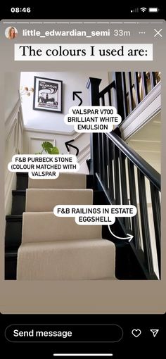 an image of stairs with instructions to follow them up the stairs and down the stairs