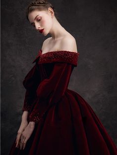 Prom Dress Burgundy, Burgundy Evening Dress, Designer Formal Dresses, Burgundy Velvet, Message Box, Long Prom Dress, Dress Size Chart, Knee Length Dress, Special Occasion Dresses