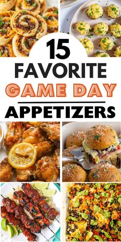 15 favorite game day appetizers