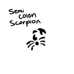 tattoo 
tiny tattoo
mini tattoo
semicolon tattoo
scorpio
tiny scorpion tattoo Cool Semi Colon, Tiny Scorpion Tattoo, Colon Tattoo, Semi Colon, Scorpion Tattoo, Minimal Tattoo, Scorpion, Season 1, Girl Tattoos