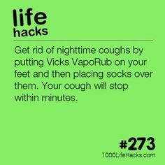 Stop Coughing At Night Stop Coughing At Night, Stop Coughing, 1000 Lifehacks, How To Stop Coughing, Sick Remedies, 1000 Life Hacks, Vicks Vaporub, Simple Life Hacks, Natural Health Remedies