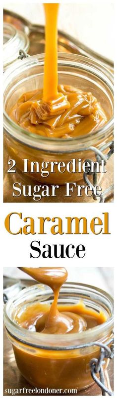 two ingredient sugar free caramel sauce