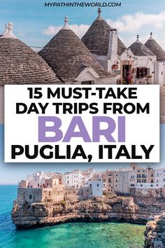 Day trips from Bari, Puglia, Italy: 15 must-take Bari day trips, including travel tips for each one Basilicata Italy, 1 Day Trip, Italy Trip Planning, Bari Italy, Italy Itinerary, One Day Trip, Italy Travel Tips, Puglia Italy, Italy Travel Guide