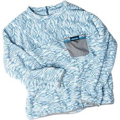 Kavu's Kelowna Pullover Sweatshirt is great for chilly mornings at the campsite, a cool fall hike, or mornings at the coffee shop. This retro crewneck sweatshirt is made from soft polyester fleece for warmth in brisk temps, and even features a convenient chest pocket for easy sunglasses storage. Casual Long Sleeve Tops For Outdoor Activities, Fall Sweatshirt With Fleece Lining For Outdoor Activities, Fleece Lined Sweatshirt For Fall Outdoor Activities, Fleece-lined Sweatshirt For Fall Outdoor Activities, Fleece Long Sleeve Top For Outdoor, Fall Fleece-lined Sweatshirt For Outdoor Activities, Casual Long Sleeve Sweatshirt With Fleece Lining, Long Sleeve Fleece Top For Outdoor, Casual Fall Sweater For Outdoor