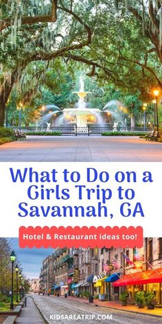 Use this ultimate guide to plan a Savannah Georgia weekend trip with girlfriends! You will find everything you need for the perfect weekend in Savannah, including where to stay in Savannah, the best things to do in Savannah, and where to eat in Savannah GA. Savannah is perfect for a girlfriend getaway. - Kids Are A Trip| Savannah travel tips | what to do in Savannah| Savannah Georgia| Savannah girls trip| Savannah girls weekend| Savannah Georgia things to do Weekend In Savannah Ga, Trip To Savannah Georgia, Georgia Savannah, Savannah Tours, Girls Weekend Getaway, Girls Trips