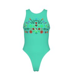 Cree Floral With Medicine Wheel Print ● Fabric : Microfiber(95% polyester and 5% spandex) ● Skinny fit ● Tank bodysuit ● Care Instruction: machine wash cold with similar colors, do not bleach, tumble dry low, do not iron, do not dry clean. Summer One-piece Elastane Leotard, Fitted One-piece Elastane Leotard, Green Stretch One-piece Bodysuit, Fitted Blue One-piece Leotard, Green Stretch Bodysuit For Poolside, Green Fitted Bodysuit For Swimming, High Stretch Bodysuit For Swimming In Spring, Green Fitted One-piece Bodysuit, Fitted Green One-piece Bodysuit