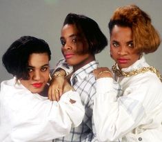 three women standing next to each other with the caption'your mama and her friends, before you was even thought of growing up black '