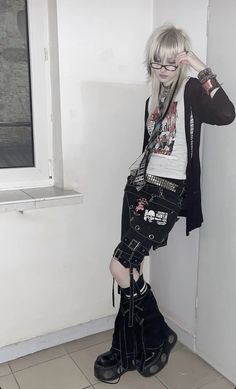 Visual Kei Outfits, Visual Kei Fashion, Kei Fashion, Alt Fashion, Foto Ideas Instagram, Swaggy Outfits, J Fashion, Alternative Outfits