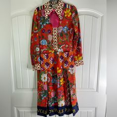 Contains Non-Textile Parts Of Animal Origin, Satin, Crepe, Bow-Detailed, Floral Design, Classic Neckline, Long Sleeves, Multipockets, Front Closure, Button Closing, Unlined, Shirt Dress Gucci Floral Print Dress For Spring, Gucci Long Sleeve Silk Dress, Gucci Silk Long Sleeve Dress, Designer Red Silk Dress, Spring Silk Gucci Dress, Gucci Long Sleeve Formal Dress, Spring Gucci Long Sleeve Dresses, Vintage Gucci Dress, Gucci Dresses