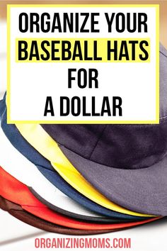 Ballcap Storage, Hat Hanging Ideas, Diy Hat Holder, Diy Hat Storage, Ball Cap Storage, Baseball Hat Display, Baseball Hat Storage, Organize Baseball Hats, Baseball Hat Racks