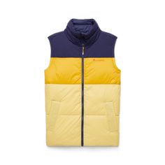 The Solazo provides core warmth, reliable comfort, and a dose of color. This vest is sure to become your retro-inspired, cool-weather trademark—perfect for fire pit hangouts, mountain town strolls, and evenings at the ice rink. Also available in women’s. Description The puffer vest, Cotopaxi style—responsibly made with bold colors How it fits Regular Fit Features Internal zippered chest pocket 2 covered zippered hand pockets Longer length with drop-tail hem Dual-direction zipper for added range Road Kids, Hiking Jacket, Ice Rink, Dose Of Colors, Man Down, Mens Vests, Mountain Town, Vests Mens, Down Vest