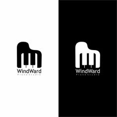 the logo for windward piano studio, which is designed to look like an elephant