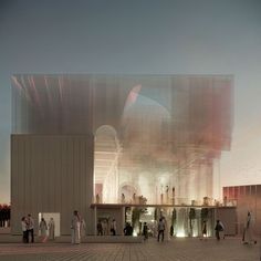 Gallery of Dodi Moss Team Designs an Ethereal Italian Pavilion for Expo Dubai 2020 Competition - 5 Italian Courtyard, Expo Dubai, Expo 2020 Dubai, Pavilion Architecture, Bd Art, Expo 2020, Italian Architecture, Renzo Piano