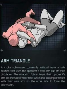 an arm triangle is shown in this graphic above the text describing how to use it