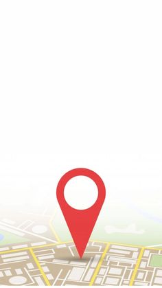 a map with a red pin on it and the words google maps written in white