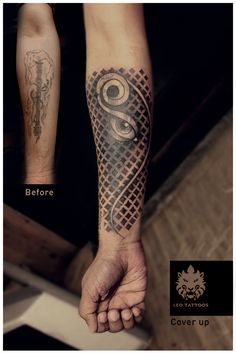 a person with a tattoo on their arm