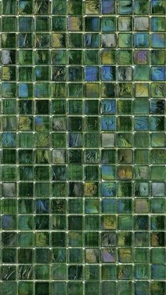 green and blue glass mosaic tile