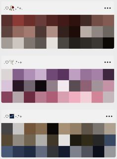 the color palettes are different from each other